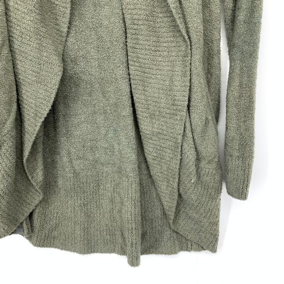 Barefoot Dreams Cozychic Lite Size XS/S Circle Cardigan Sweater Open Front Green - Picture 4 of 6